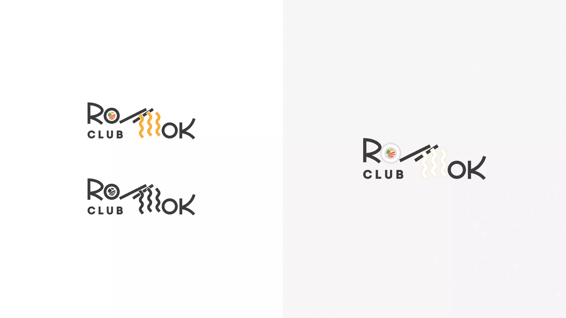 Создание логотипа суши-бара «Roll Wok Club» в Микуне